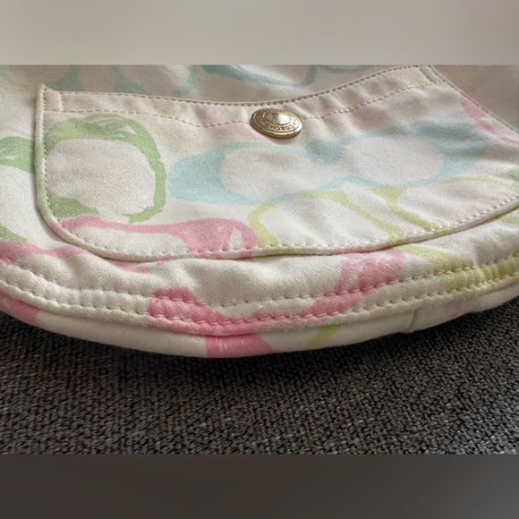 Vintage Coach multi-color Logo shoulder bag - Picture 6 of 13